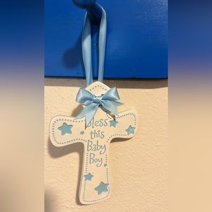 Ceramic Bless This Boy Cross 🌟